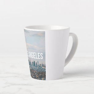 Los Angeles Skyline Retro Stadt Ästhetik Reise Milchtasse