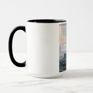 Los Angeles Skyline Retro Stadt Ästhetik Reise Tasse