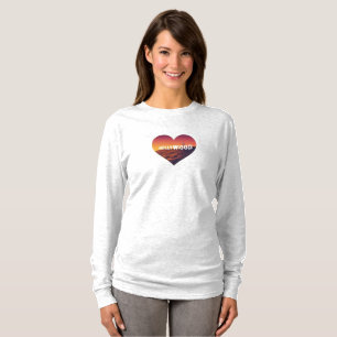 Los Angeles Skyline Sunset & Hollywood Typografie T-Shirt
