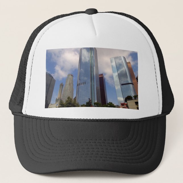 Los Angeles-Skyline Truckerkappe (Vorderseite)