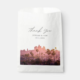 Los Angeles Skyline Wedding Personalisiert Geschenktütchen
