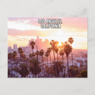 Los Angeles Sonnenuntergang in Kalifornien Postkarte