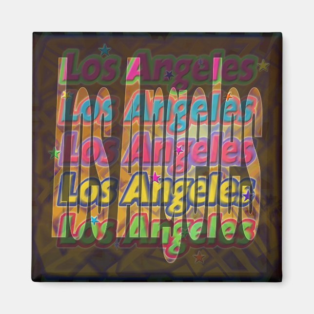 Los Angeles Sparkle Magnet (Vorne)