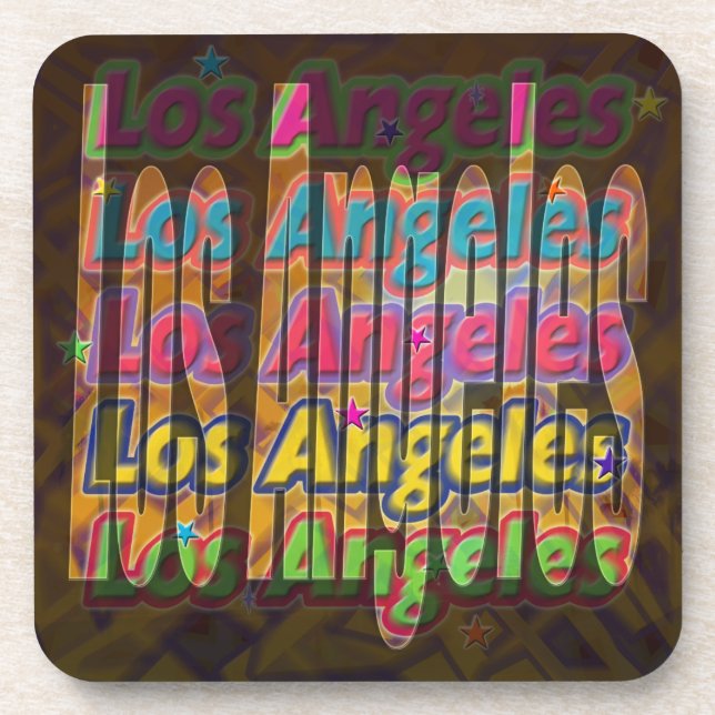 Los Angeles Sparkle Untersetzer (Vorderseite)