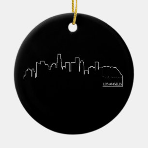 Los Angeles-Stadtbild Keramikornament