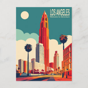 Los Angeles, Stadtstraßen, Reise Postkarte