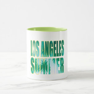 "Los Angeles Summer Letter Green Cup" Tasse