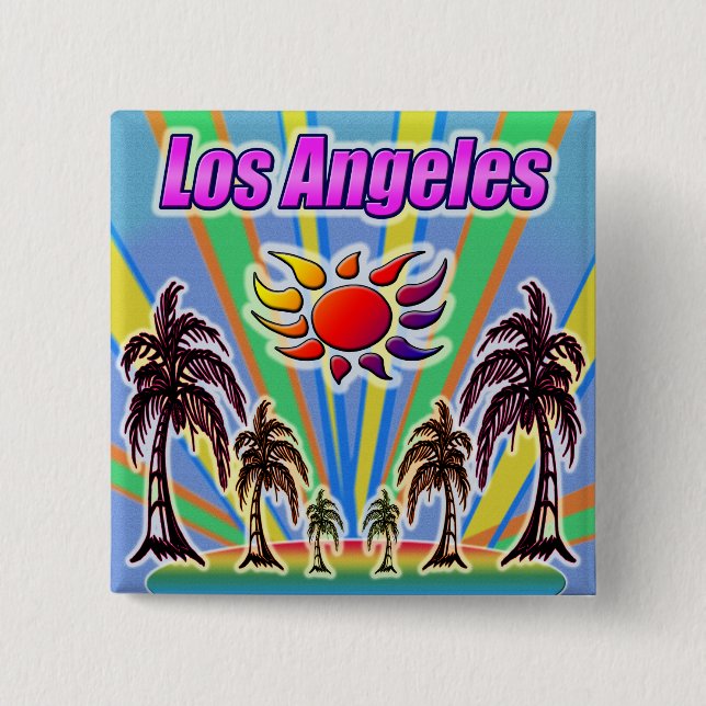 Los Angeles Summer Liebe Button (Vorderseite)
