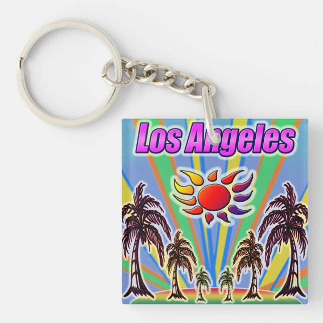 Los Angeles Summer Liebe Schlüsselanhänger (Vorderseite)