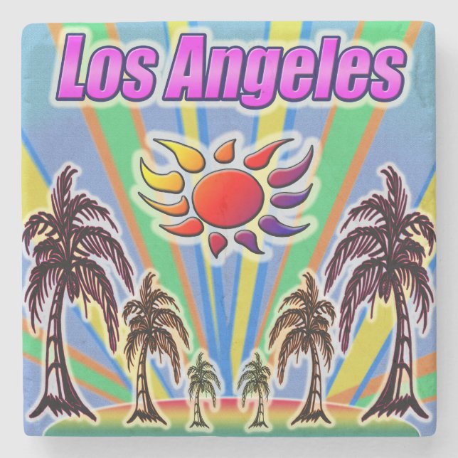 Los Angeles Summer Liebe Untersetzer (Vorderseite)
