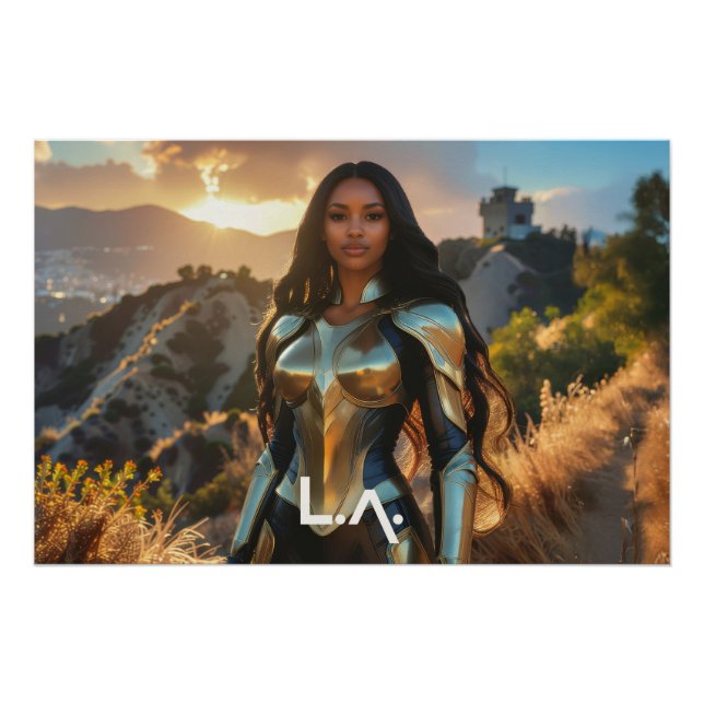 LOS ANGELES - SUPERHERO POSTER (Vorderseite)