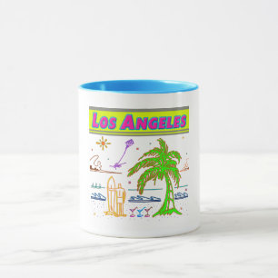 "Los Angeles" Surfer Beach Cup Tasse
