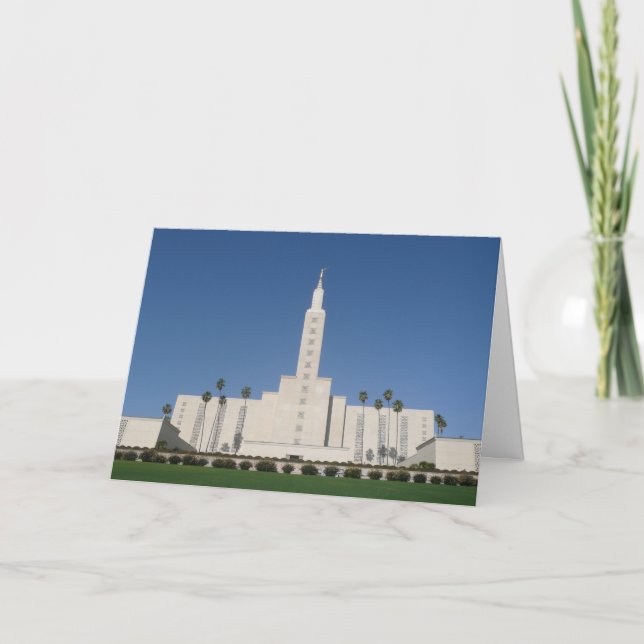 LOS ANGELES-TEMPEL-KARTEN-HOCHZEIT KARTE (Vorderseite)