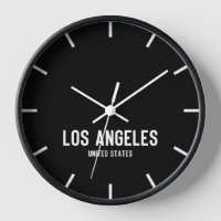 Los Angeles Time Zone Newsroom Wall Clock
