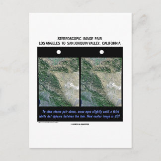 Los Angeles To San Joaquin Valley, Kalifornien Postkarte