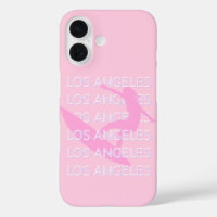 Los Angeles Travel Art, Kalifornien, Pink, Preppy
