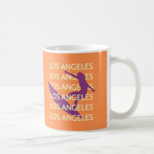 Los Angeles Travel Art, Kalifornien, Reisen, Orang Kaffeetasse