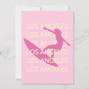 Los Angeles Travel Art, Kalifornien, Travel Art Feiertagskarte