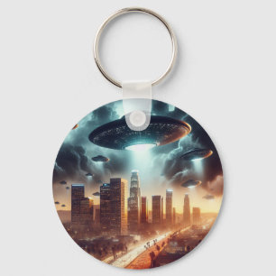 Los Angeles UFO Invasion Schlüsselanhänger