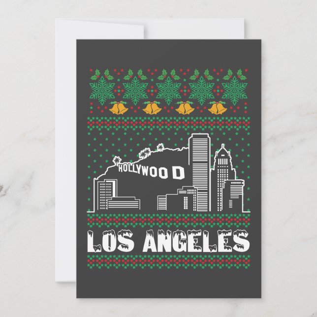 Los Angeles Ugly Christmas Einladung (Vorderseite)