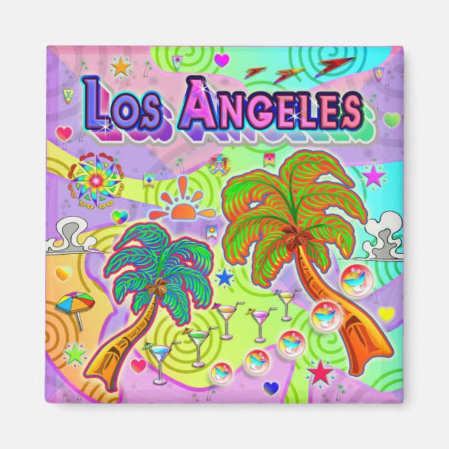 Los Angeles Urlaub Ziel Magnet (Vorne)