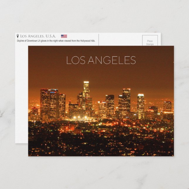 Los Angeles, US-Postkarte Postkarte (Vorne/Hinten)