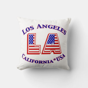 Los Angeles USA Patriotic Pillow Kissen