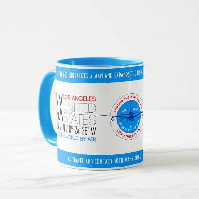Los Angeles, Vereinigte Staaten, elegant Tasse (Vorderseite Links)