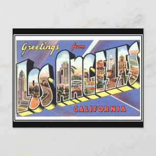 Los Angeles Vintag Postcard Postkarte