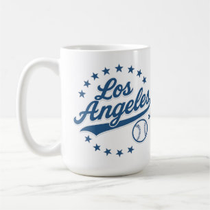 Los Angeles Vintage-Baseball-Logo-Design – Klassis Kaffeetasse