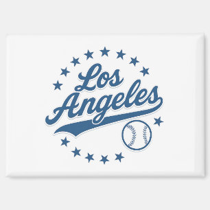 Los Angeles Vintage-Baseball-Logo-Design – Klassis Magnet