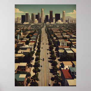 Los Angeles Vintage-Plakat Poster