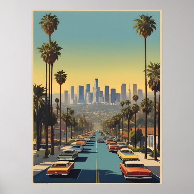 Los Angeles Vintage Poster (Vorne)