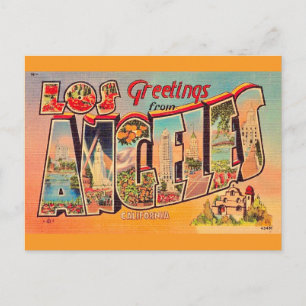 Los Angeles Vintage-Postkarte Postkarte