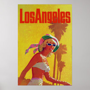 Los Angeles Vintage Reiseplakat Poster