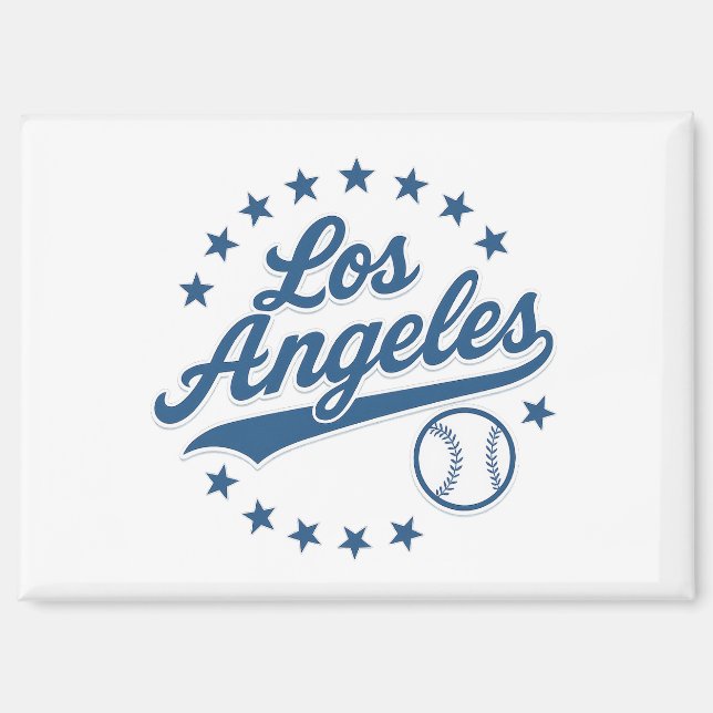 Los Angeles Vintages Baseball Logo Design - Classi Magnet (Vorderseite)