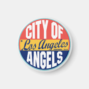 Los Angeles Vintages Label Magnet