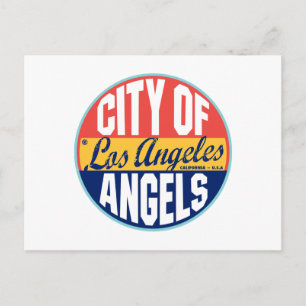 Los Angeles Vintages Label Postkarte