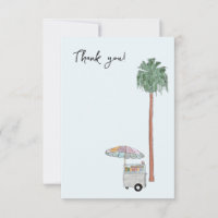 Los Angeles Watercolor Dankeskarten
