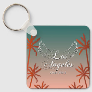 Los Angeles Word Art City Sign Keychain Schlüsselanhänger