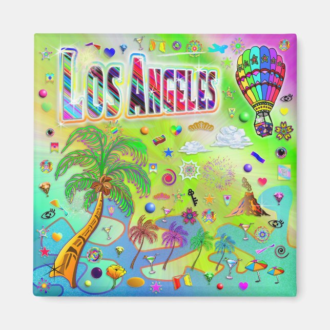 Los Angeles Zeitlose Melodie Magnet (Vorne)