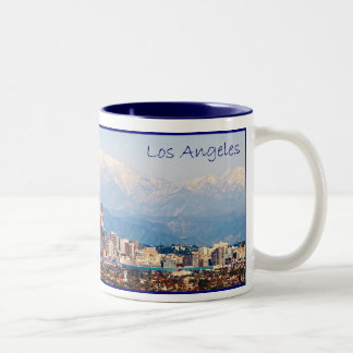 Los- Angelespanorama-Kaffee-Tasse Zweifarbige Tasse