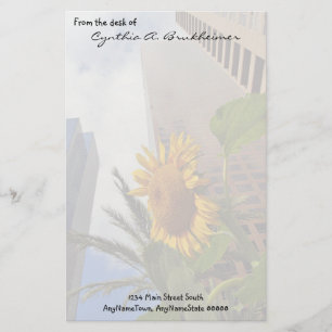 Los- Angelessonnenblume-personalisiertes Briefpapier