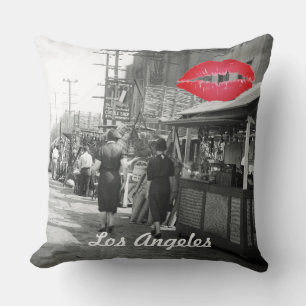Los Angles California 1935 Olivera Street Foto Kissen