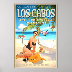 Los Cabos Mexiko Baja California Reiseplakat Poster