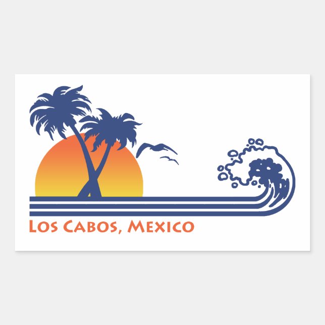 Los Cabos Mexiko Rechteckiger Aufkleber (Vorderseite)