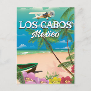 Los Cabos Mexiko Strandposter Postkarte