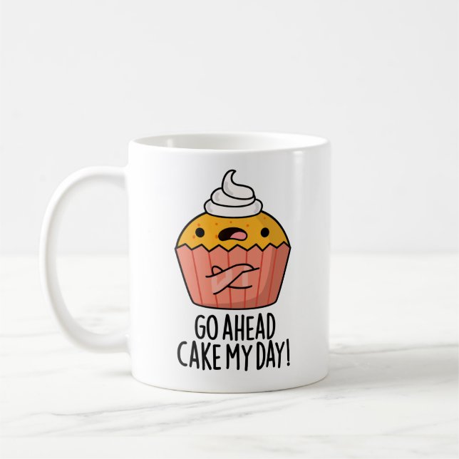 Los, Cake my Day Funny Food Puff Kaffeetasse (Links)