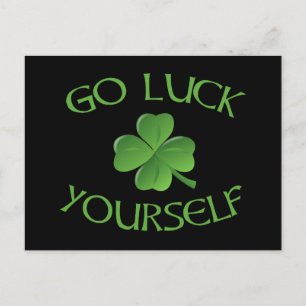 Los, du selbst Funny St. Patrick's Day Postkarte