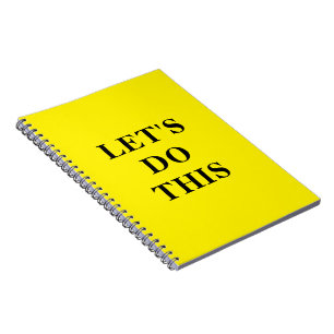 Los geht's - 6,5" x 8,75" Klassisches Notizbuch Notizblock